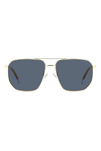 Polaroid Ochelari de soare Polaroid pentru bărbați PLD 4141 G/S/X LKS/C3, aurii, Aviator, 59 mm
