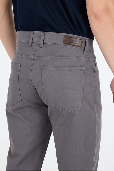 Rodi Men's Regular Fit Gabardine 98% Cotton 2% Elastane Comfortable Casual Classic Straight Cut Trousers 1162
