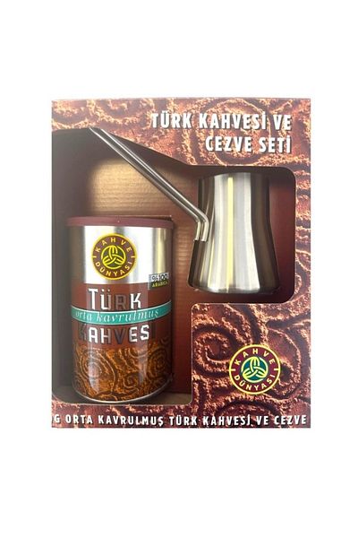 Kahve Dünyası Kahve Dunyasi, Roasted Turkish Coffee with Kettle 250g