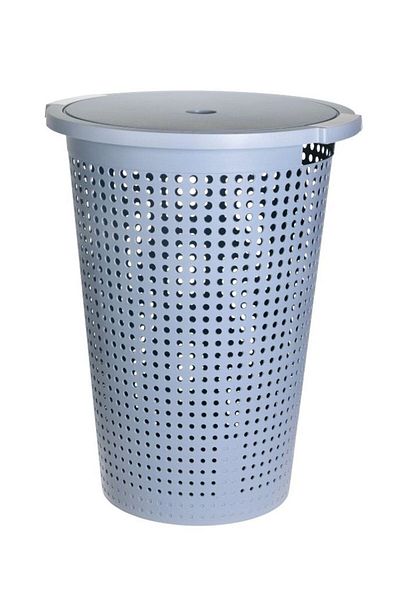 Excellent Cos de rufe cu capac 35 l 40 x 52 cm albastru
