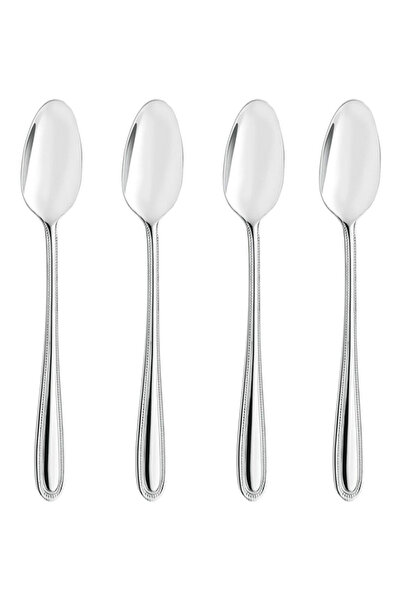 Amefa مجموعة لؤلؤة مكونة من 4 قطع من ملاعق موكا على بطاقة معلقة