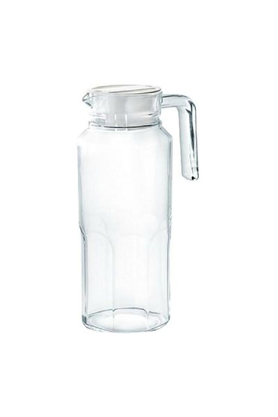 Luminarc Tuff Durable Fridge Glass Jug with Lid Clear 1.3 Liter