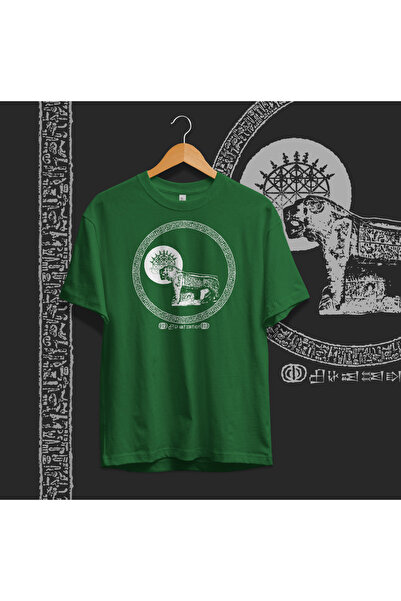 Hystoric Wear Hittite Lion Printed Basic T-Shirt