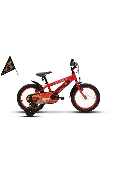 Carraro MONSTER ERKEK ÇOCUK BİSİKLETİ 220H V 16 JANT KIRMIZI GRİ SİYAH