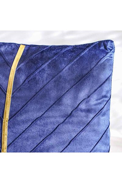 Danube Home Gleam Cushion - Blue - 45x45 cm | 100% Polyester Decorative Lightweight Throw Pillow