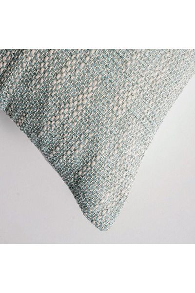 Danube Home Gleam Slub Texture Woven Cushion Cover - Grey - 45x45 cm | Cotton Couch Pillow Cover