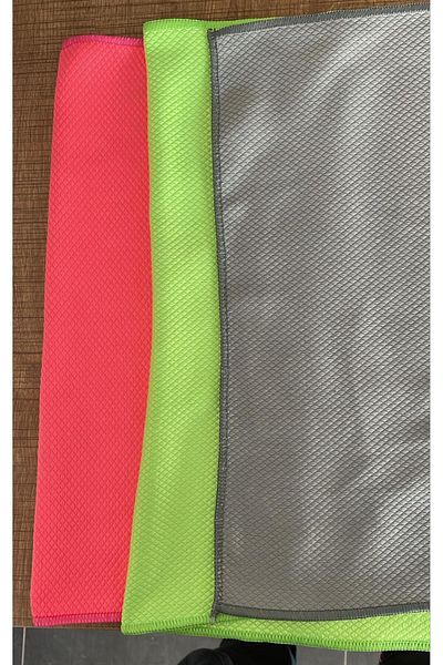 moa socks Imported 3-Piece Microfiber Cleaning Cloth, Glass, Car, Kitchen, Fiber Cloth (40 X 40 cm)
