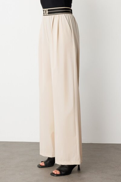 Mi Pret a Porter Mi Beli Ribanalı Paraşüt Kumaş Pantolon