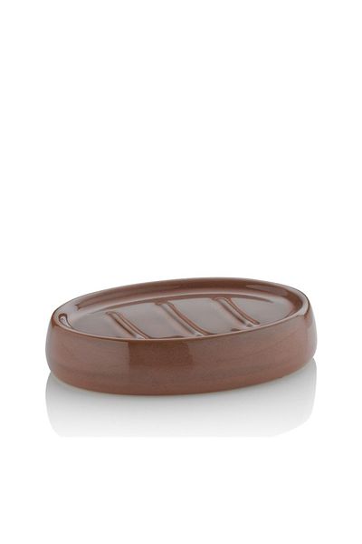 Kela Liana soap dish, old pink ceramic