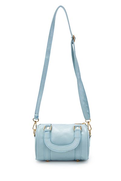 minebag Geantă de damă rotundă Lony din piele artificială Baby Blue
