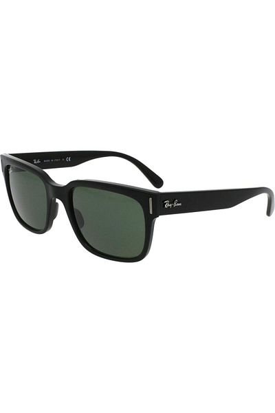 Ray-Ban Ray-Ban Jeffrey RB2190 901/31 – Unisex, Black, Green Classic G-15 Lenses, Size 55