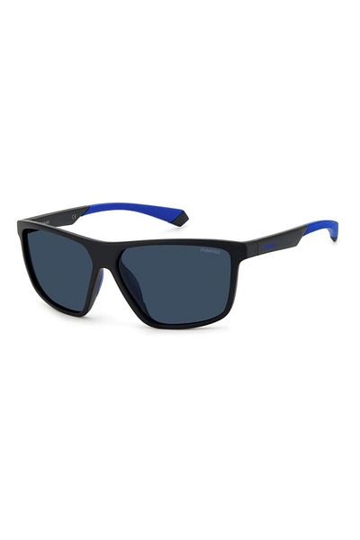 Polaroid Men's Sunglasses Pld 7044 0vk/c3, Black, Rectangular, 60 Mm