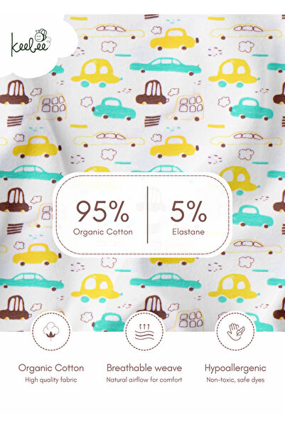 KeeBee 4 Pack Boys Briefs 95% Organic Cotton 5% Elastane, Soft and Comfortable Underwear for Boys