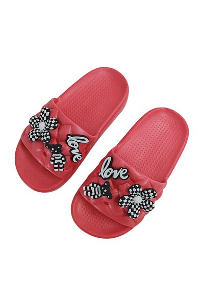 OEM Women's cheerful slippers with a cute pattern, with a platform, made of EVA material, H07-1