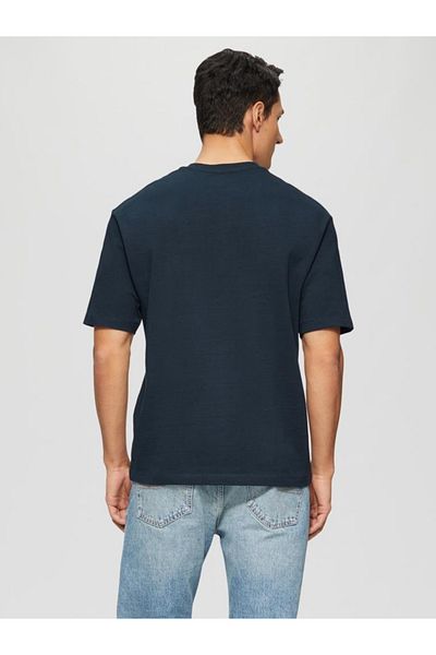 s.Oliver Tricou bărbătesc cu guler rotund, croială regulată, jerseu de bumbac