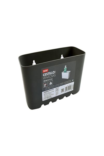 Tatay Strong and Durable High Quality Polypropylene Suction Bathroom Storage Basket
