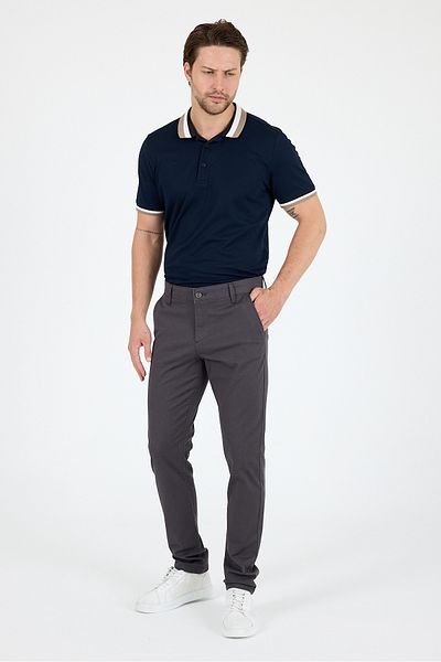 Rodi Men's Slim Fit Chino Trousers – 98% Cotton 2% Elastane Comfortable Stylish Daily Flexible Fabric Trousers 1012