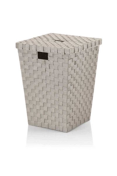 Kela Alvaro PP laundry basket silver grey