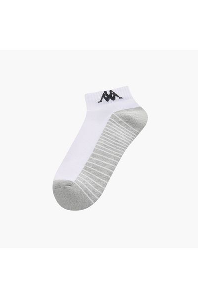 Kappa Set of 3 - Kappa Logo Print Half Terry Ankle Length Socks