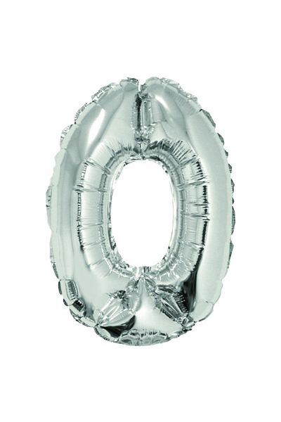 daço Foil Ball Cifra 0 Silver Daco, 40 cm