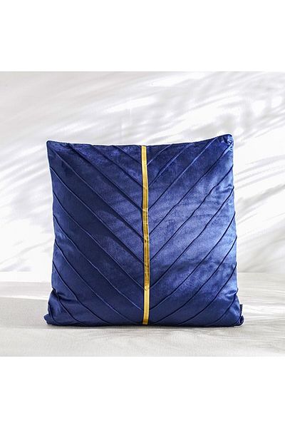 Danube Home Gleam Cushion - Blue - 45x45 cm | 100% Polyester Decorative Lightweight Throw Pillow