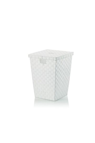 Kela ALVARO laundry basket white 40x40x52cm