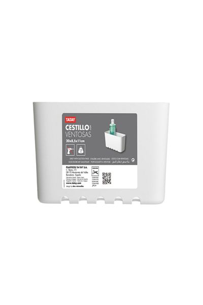 Tatay Wall Mounted Durable Plastic Storage Basket