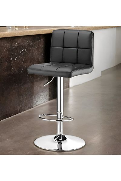 rexa Modern Anti Skid Feet Tufted Design Armless Kitchen Bar Stool