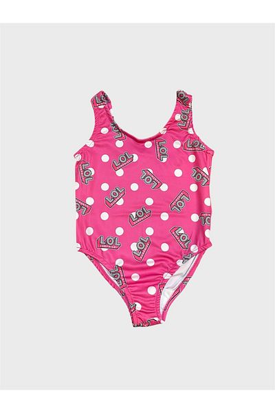 ALİŞ KİDS Girl's Pink Quick-Drying Swimsuit