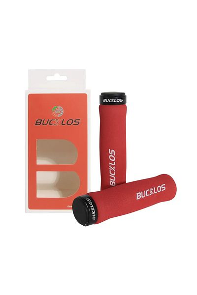 BUCKLOS SPONGE-RED BUCKLOS MTB Grips Sponge Bike Handlebar Cover Soft Shock-absorbing Lock on Bicycle Handle