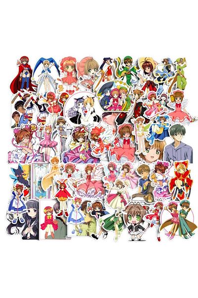 Choice 50PCS Anime Card Captor Sakura Graffiti Stickers for Bicycle Hand Account Pencil Case Decals