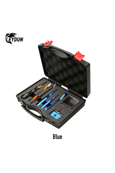 Choice أداة إصلاح بكرة صيد السمك من LEYDUN باللون الأزرق، مجموعة أدوات صيانة ...