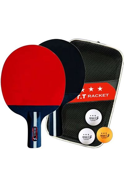 Choice 1set Short handle 1Set Table Tennis Racket 2 Rackets & 3 Balls Table Tennis Paddles Professional Pin