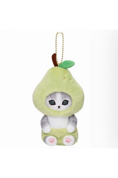Choice Pear Cat Yoyo Japanese Style Cute Mofusand Plushie Shark Cat Fruit Vegetable Series Soft Hanging Key