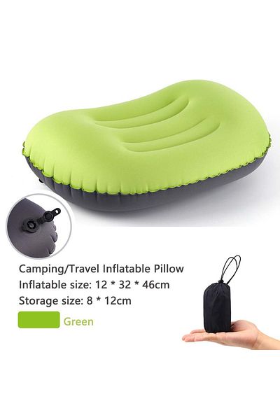 Choice Green TARKA Inflatable Pillow Outdoor Compressible Folding Air Cushion For Hiking Climbing Tourism S