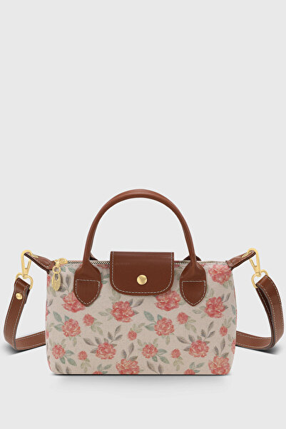 Housebags Kırmızı Çiçekli Çok Yönlü PU Deri Omuz Askılı Çanta 280