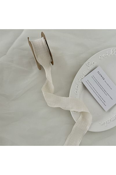 Choice 1pc WHITE 1pc lace pleated ribbon cake frilly frilled fishtail ribbon ribbon ribbon ribbon bouquet f
