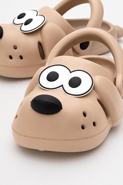 İncim Doggy Vizon Köpek Figürlü Sevimli Günlük Bahçe Sahil Plaj Kreş Unisex Çocuk Terlik&Sand