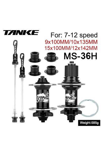 Choice Black MS TA-QR TANKE-MTB Hub,36 Holes 6 claw 108 Clicks NBK,Sealed Bearing,Mountain Bike Aluminum Al