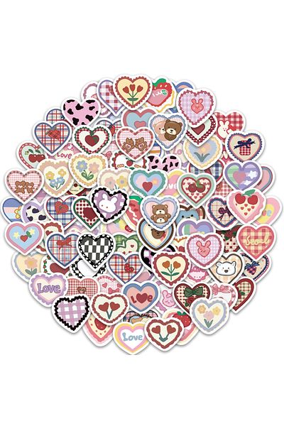 Choice 100PCS 100PCS Love Stickers Cute Cartoon Account Material Phone Case Laptop Luggage Water Cup Waterp