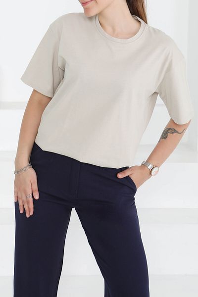 TOFİSA Short Sleeve T-Shirt Stone - 27346