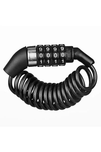 Choice Black Motorcycle Helmet Cable Lock Password Combination Security Lock Retractable Luggage Lock with