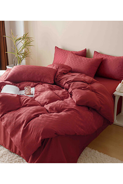 CHIRASO CHIRASO Jacquard & Finet Linen, Sheet 230x250cm, Duvet Cover, 4 Pillowcases