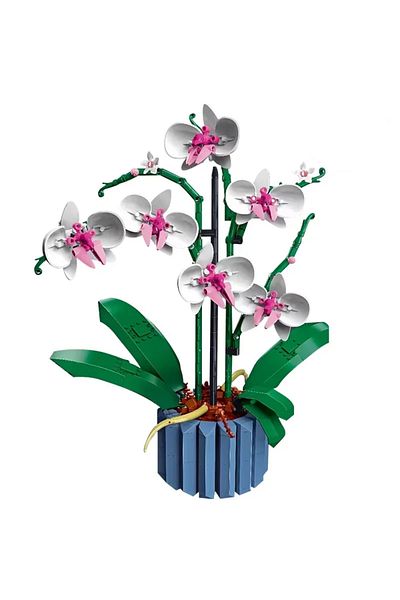 Choice 608PCS New Ideas 600+PCS Bouquet Of Artificial Flower Orchid Potted Plants Building Blocks Model Bri
