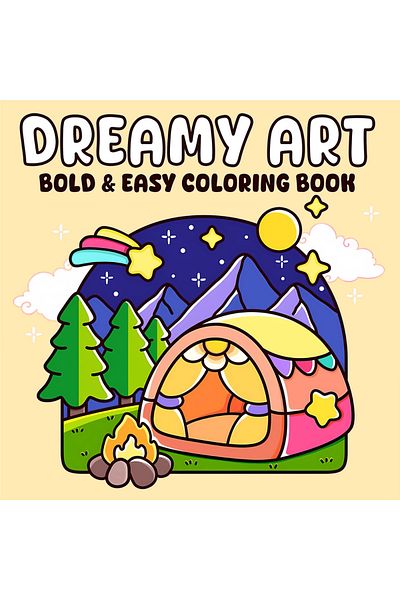 Choice MULTI DREAMY ART Bold-easy Patterns Coloring Book for Adults Cute Drawing Book Perfect Gift for Part