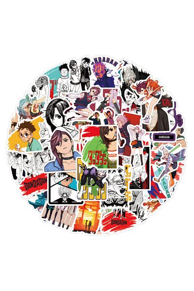 Choice 55PCS Anime Cartoon DANDADAN Graffiti Stickers for Bicycle Hand Account Pencil Case Decals