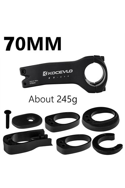Choice 70mm Kocevlo Bike Stem internal cable Bicycle Stem 28.6-31.8mm Aluminum Stem with Spacer Road Handle