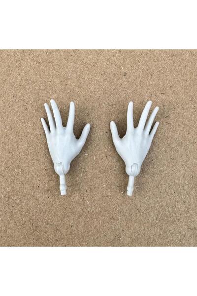 Choice مقاس واحد 7 1/6 دمية الوحش الأصلية أيدي وأذرع بديلة باللون الأبيض والب...