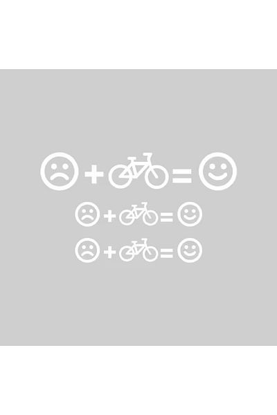 Choice white Bike Stickers Personalized Sticker MTB Road Bicycle Frame Sticker Decorative emoticon Decals b