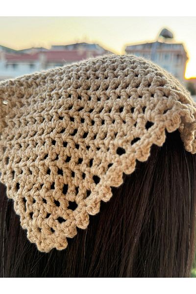 BMU Handmade Knitted Bandana – Breathable Hair Accessory |   Bohemian, Vintage & Stylish Style